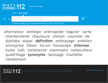 Tablet Screenshot of motscroises112.com